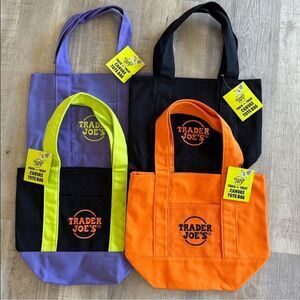 Trader Joes Halloween Mini Tote Set of 4